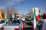 راهپیمایی ۲۲ بهمن به صورت خودرویی و موتوری در تبریز برگزار شد